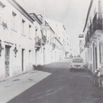 Foto preto e branco Peniche Antigo de Rua D. Luís de Ataíde em 1974