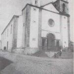 Foto preto e branco Peniche Antigo de Igreja de São Pedro no século XX