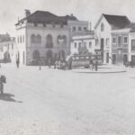 Foto preto e branco Peniche Antigo de Praça Jacob Rodrigues Pereira em 1940