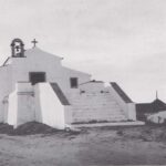 Foto preto e branco Peniche Antigo de Capela do Senhor do Calvário no século XX