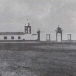 Foto preto e branco Peniche Antigo de Capela de Nossa Senhora dos Remédios no século XX